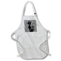 3dRose Spiritual Awakenings Animals Cats - Our Sassy Cat Bathing in The Moonlight Proud as can be. - Aprons (apr_108134)