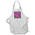 3dRose Janna Salak Designs Worlds Best - Worlds Best Mom - Aprons (apr_10846)