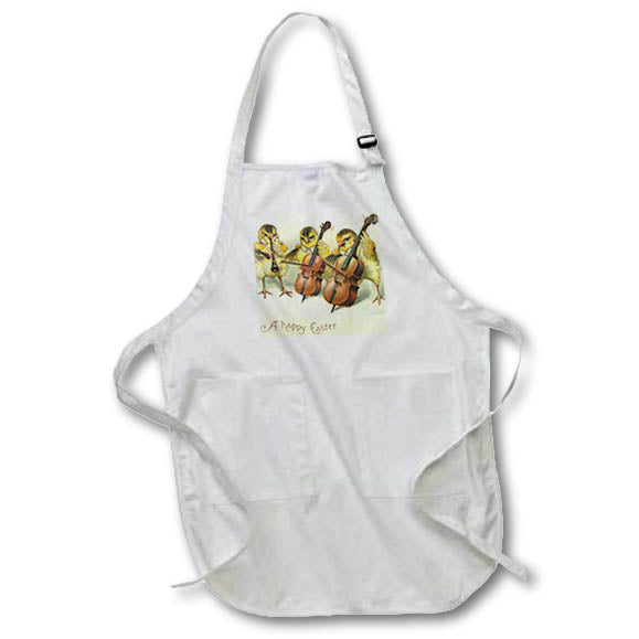 3dRose Cassie Peters Vintage - Easter Chicks - Aprons (apr_10878)