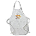 3dRose Anne Marie Baugh Coffee - Coffee Words That Create A Coffee Cup In Brown - Aprons (apr_111350)
