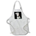 3dRose Dogs Boxer - White Boxer Uncropped Ears - Aprons