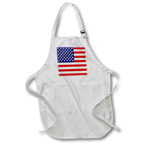 Apron - American Flag - Patriotic USA stars and stripes red white and blue - 4th July America Patriot Flags