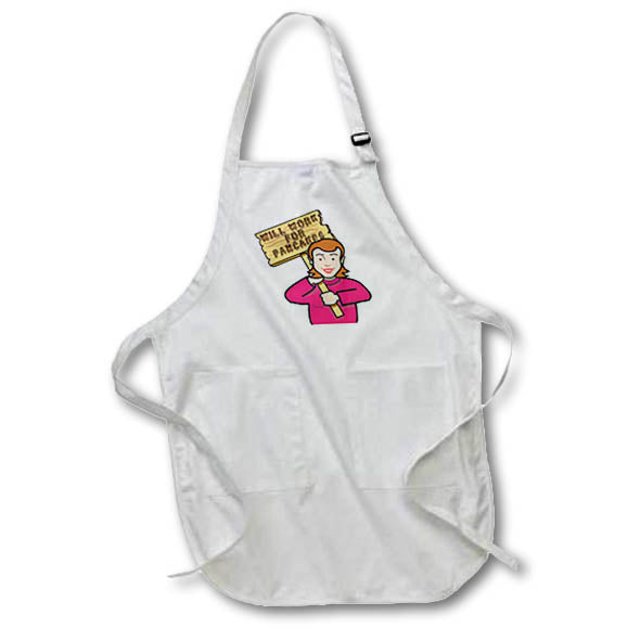 3dRose Dooni Designs Humorous Bribery Signs Sarcasm Designs - Funny Humorous Woman Girl - Aprons (apr_117355)