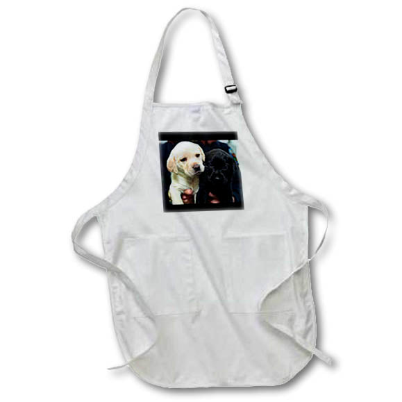 Apron - Black and Yellow Lab Puppies Dogs Labrador Retriever