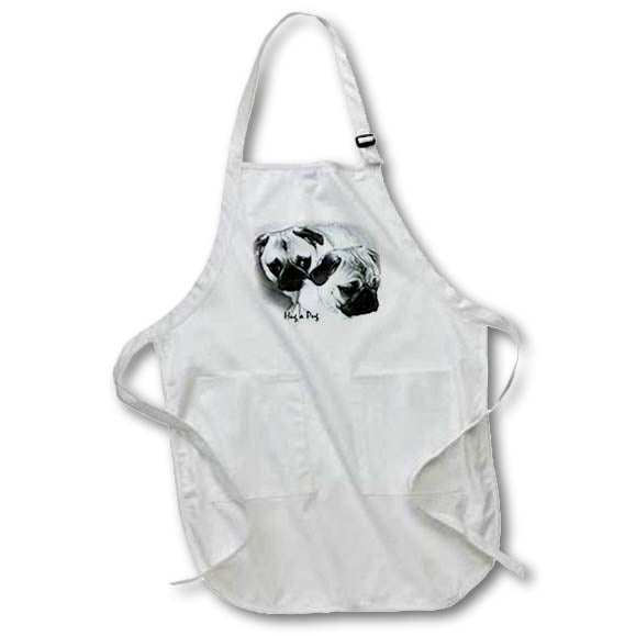 Apron - Hug a Pug Puppies Dogs Pug