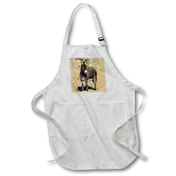 3dRose Farm Animals - Miniature Donkey - Aprons (apr_1236)