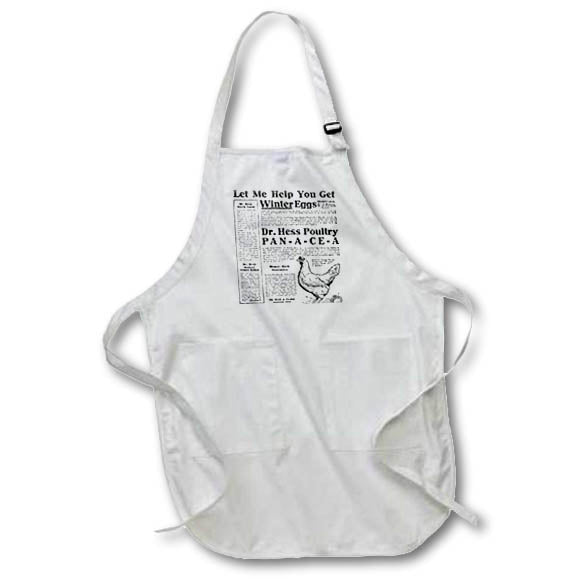 3dRose Cassie Peters Vintage - 1913 Vintage Poultry Remeday Ad - Aprons (apr_12369)