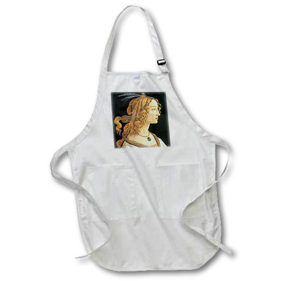 3dRose BLN Italian Renaissance Fine Art Collection - Young Woman in Mythological Guise by Sandro Botticelli - Aprons (apr_127037)