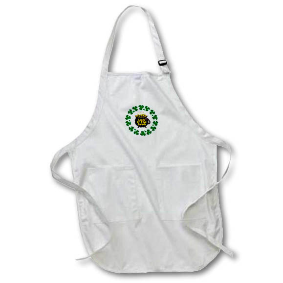 3dRose Deniska Designs Irish - Luck O The Irish - Aprons (apr_13108)