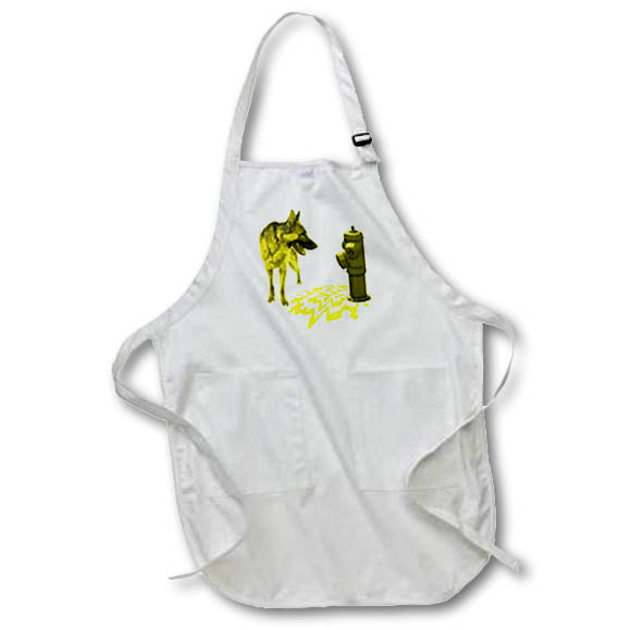 3dRose apr_13208 R McDowell Graphics Dogs German Shepherd - European - Aprons