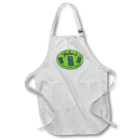 3dRose R McDowell Graphics Funny - Johns - Aprons