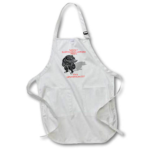 apr_13214 R McDowell Graphics Funny Awareness - Skin Cancer Awareness - Aprons