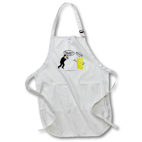 3dRose apr_13216 R McDowell Graphics Funny - Say Cheese - Aprons