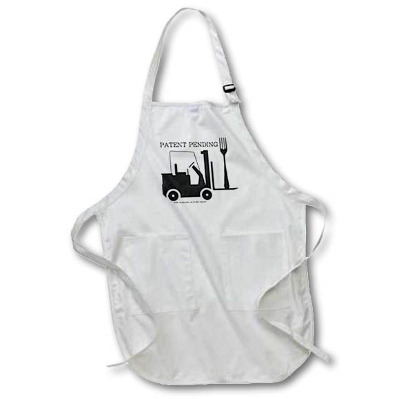 3dRose R McDowell Graphics Funny - Fork Lift - Aprons