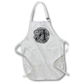 3dRose Sandy Mertens Monograms - Fancy Letter A - Aprons (apr_14209)