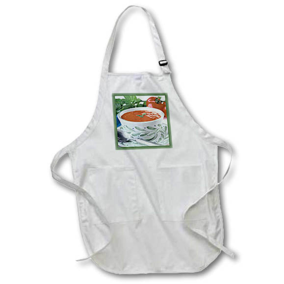 3dRose Susan Brown Designs Food Themes - Soup Holiday - Aprons (apr_14945)