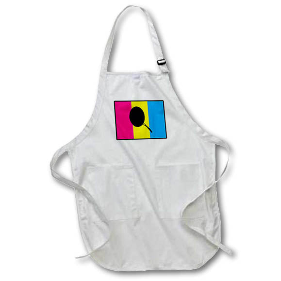 3dRose EvaDane - Signs - Pansexual Symbol - Aprons (apr_149824)