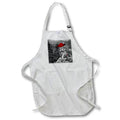 3dRose Doreen Erhardt Wildlife - French Painter Squirrel zany digital composition - Aprons (apr_150167)