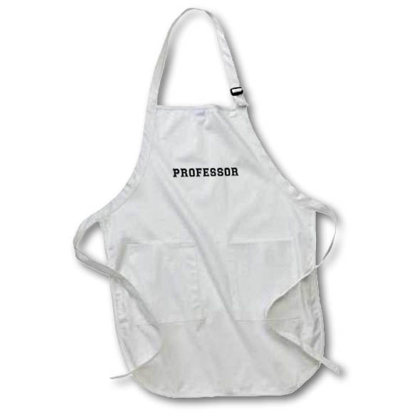 3dRose InspirationzStore Typography - Professor - Academic gifts - university or college lecturer - Aprons (apr_151245)