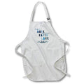 3dRose PS Inspirations - Hope, Faith and Love Blue Butterflies Inspirational Art - Aprons (apr_151981)