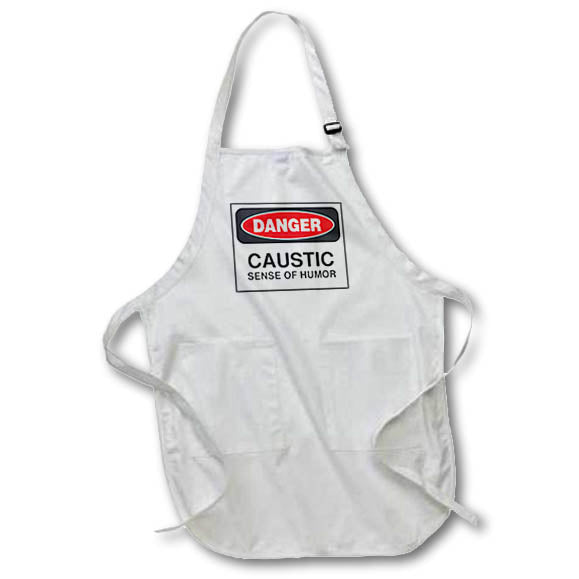 3dRose R McDowell Graphics Humor - Caustic Humor - Aprons