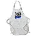 3dRose EvaDane - Quotes - World’s Greatest Abuelo, Blue - Aprons (apr_159592)
