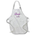 3dRose EvaDane - Quotes - Bride to be, Pink - Aprons (apr_161144)