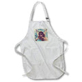 3dRose Cassie Peters Digital Art - Vintage Fairy Digital Art With Faux Cracking - Aprons (apr_164201)