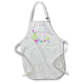 3dRose Apron - Happy Birthday Daughter-in-Law with Colorful Dots Pattern [apr_165133]