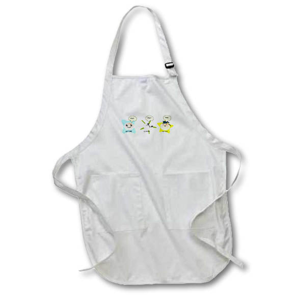 3dRose InspirationzStore Occasions - PhD funny process cartoon before during after humorous - Aprons (apr_165150)