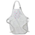 3dRose Janna Salak Designs Nautical - Pink and Aqua Anchors - Aprons (apr_165892)