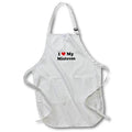 3dRose Mark Andrews ZeGear Love - I Love My Mistress - Aprons (apr_16598)