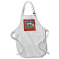 3dRose BLN Vintage US Cities and States Postcards - Greetings from Portsmouth Virginia - Aprons (apr_170763)