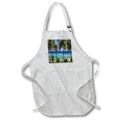 3dRose Apron - Island Swag Tropical Day Scene with Palm Trees and Ocean Glimpses (apr_173296)
