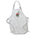 3dRose BLN Flowers and Fruits by Pierre Joseph Redoute - Pretty Pink Peony Flower with Bud - Aprons (apr_173796)