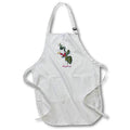 3dRose BLN Flowers and Fruits by Pierre Joseph Redoute - Bright Red Raspberries on the Vine - Aprons (apr_173807)