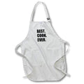 3dRose InspirationzStore Typography - Best Cook Ever - text gifts for worlds greatest chef - Aprons (apr_179769)