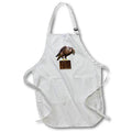 3dRose Boehm Graphics Bird - A falcon on a tree limb looking down at prey - Aprons (apr_180523)