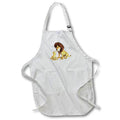 3dRose Boehm Graphics Cartoon - A cartoon lion father and son playing together - Aprons (apr_181008)
