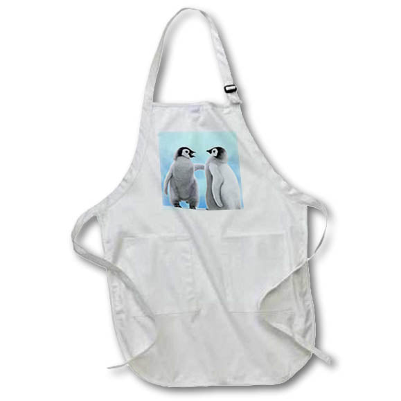 3dRose Dezine01 Graphics Animals - Penguins Tag Youre IT - Aprons (apr_18941)
