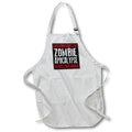 3dRose EvaDane - Funny Quotes - The Hardest Part About a Zombie Apocalypse, Aprons (apr_193279)