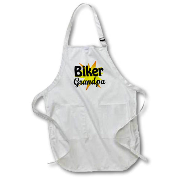 3dRose EvaDane - Funny Quotes - Biker Grandpa, Fireball, Aprons (apr_193298)