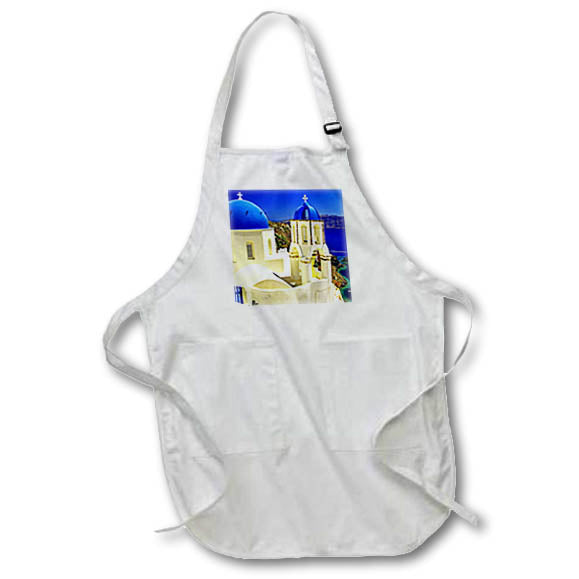 3dRose EvaDane - Images - Greece. Santorini. - Aprons (apr_193524)