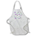 3dRose Florene - Décor III - Print of Cute Female Golf Repeat Toss - Aprons (apr_195438)