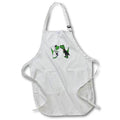 Apron - Funny Green Trex Dinosaurs Bride and Groom Wedding Art Dinosaurs