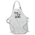 3dRose EvaDane - Funny Quotes - Bride to Be, 2015, Black - Aprons (apr_202880)