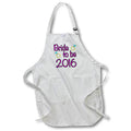 3dRose EvaDane - Funny Quotes - Bride to Be, 2016, Pink - Aprons (apr_202888)