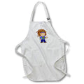Apron - Print of Cute Cartoon Hippie The Sixties
