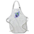 3dRose Boehm Graphics Hummingbird - Humingbird on Blue - Aprons (apr_20896)