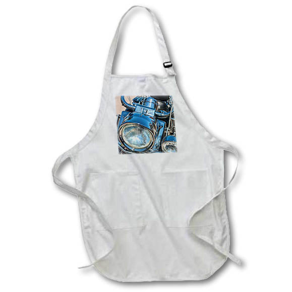 3dRose Apron Picturing USA, Florida, Daytona Beach, Harley Davidson® bike,... - Aprons (apr_210257)